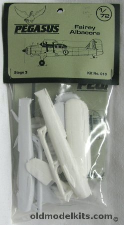 Pegasus 1/72 Fairey Albacore - Bagged, 010 plastic model kit